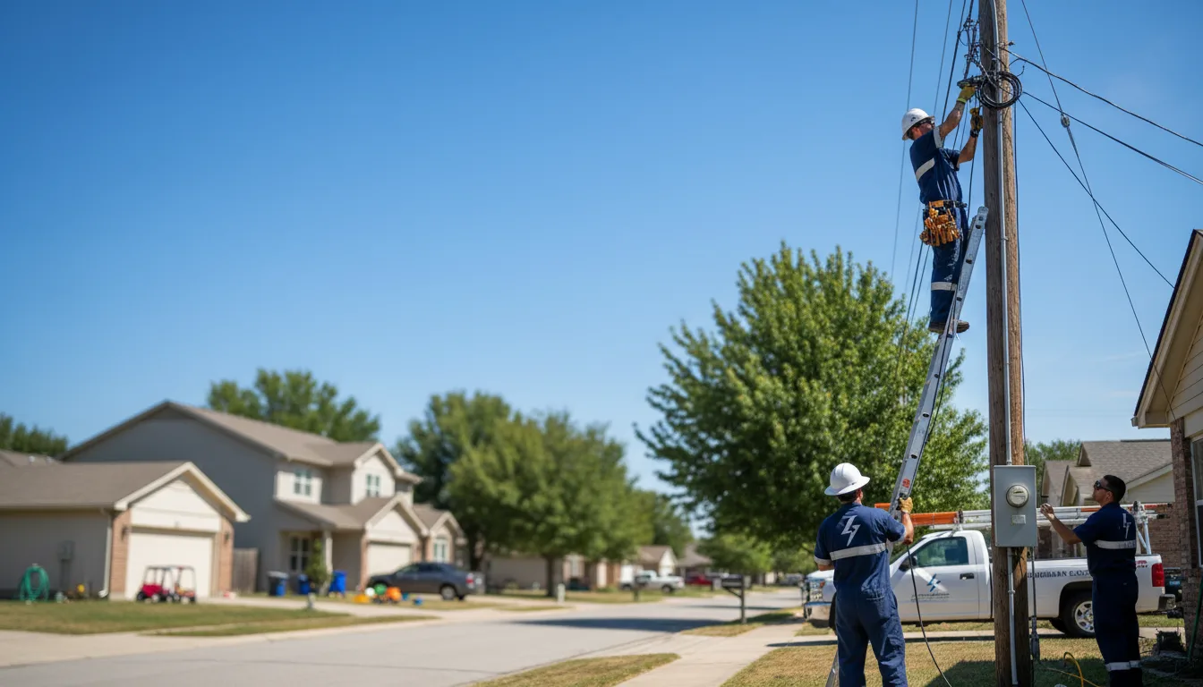 Residential electrician providing installation services in Yutan, NE